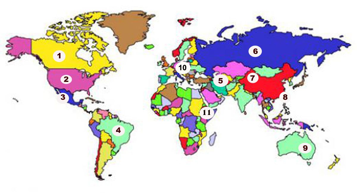 Ritter Farms world map